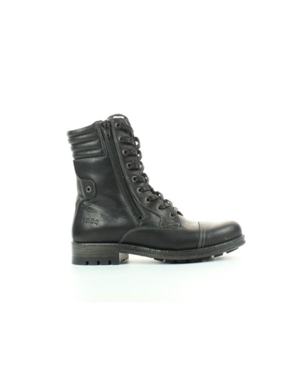 LIKE NEW Taos Footwear side zip Renegade black leather combat boots